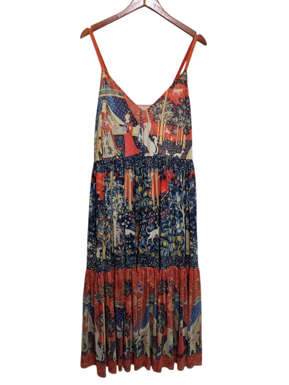 Blackmilk Tapestry Sheer Maxi Dress The Lady and The Unicorn Size Large - Picture 2 of 4
